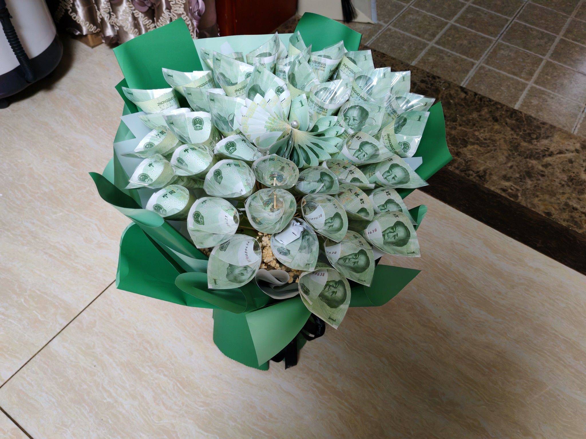七夕礼物，生活需要仪式感 钞票花束 _1