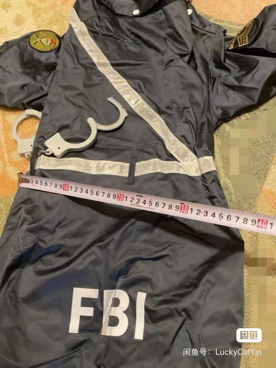 FBI大型犬宠物雨衣_3