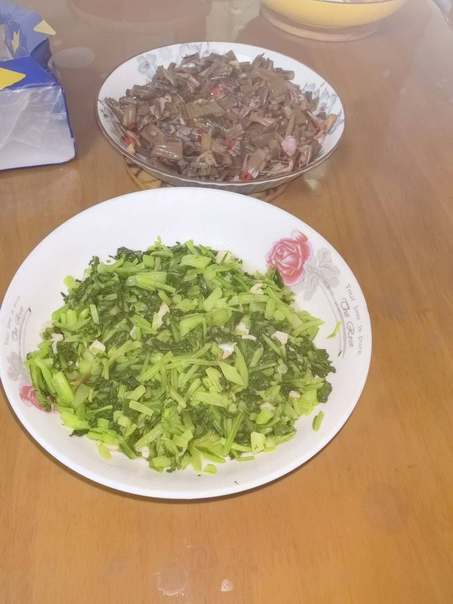 青菜白粥又一餐 宅家日常 