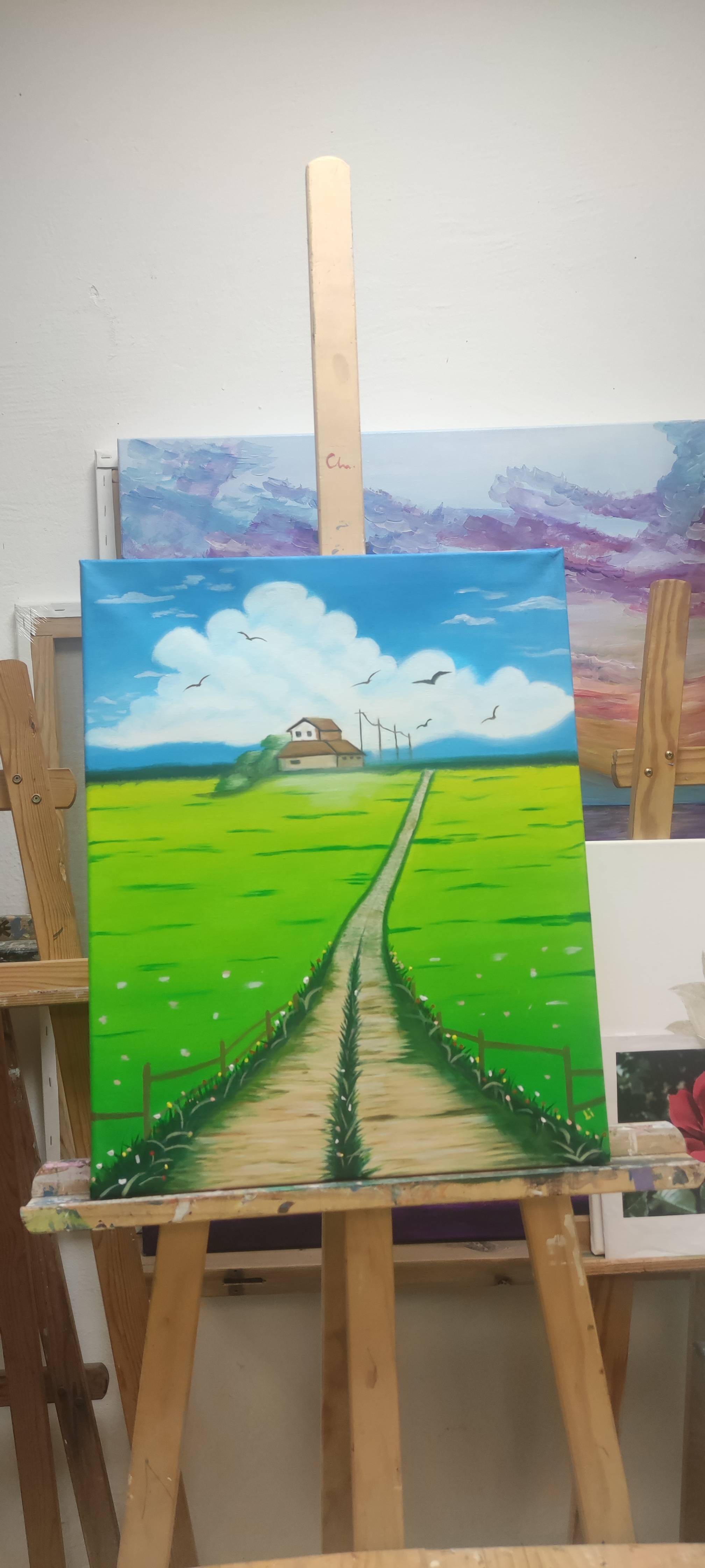 A new one completed#油画生活_1