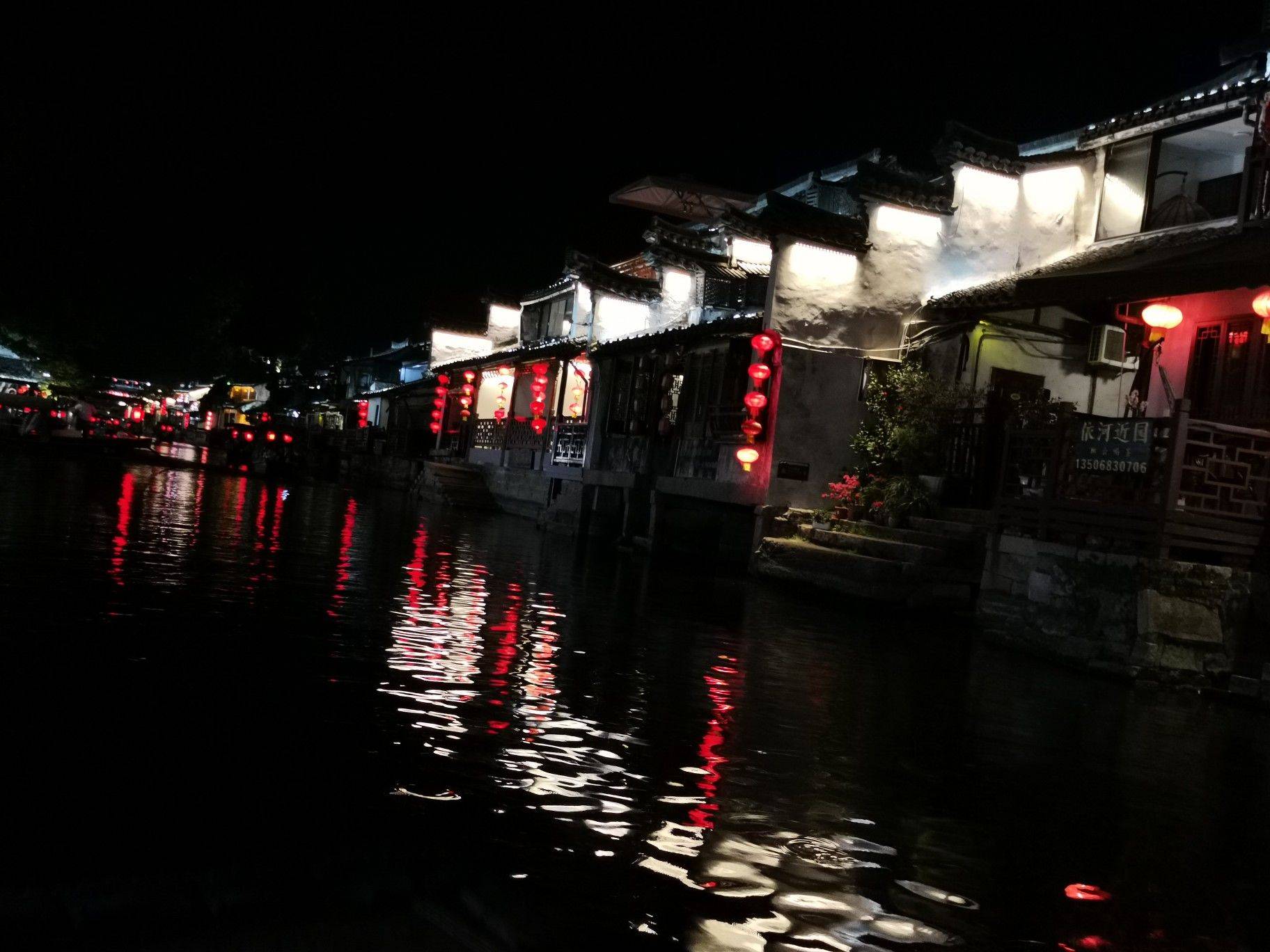  夜河  水乡灯火  古街夜色  _1