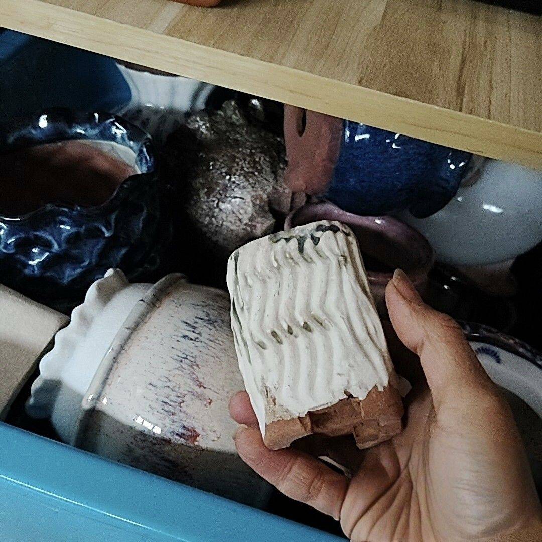 满满一大箱子多肉花盆，全部打包600元，_1