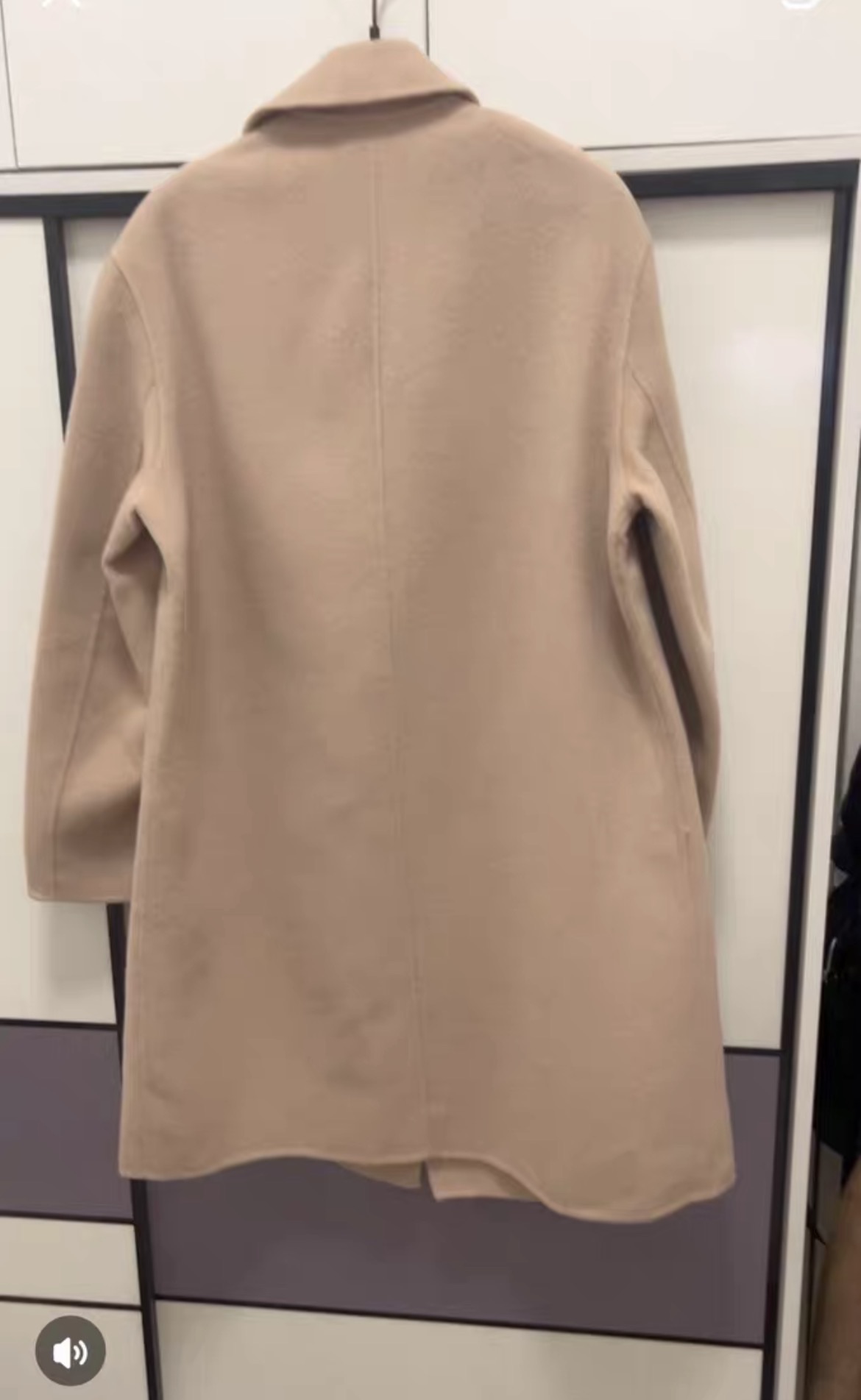 全新 莱茵专柜进口澳洲100%绵羊毛双面大衣_1