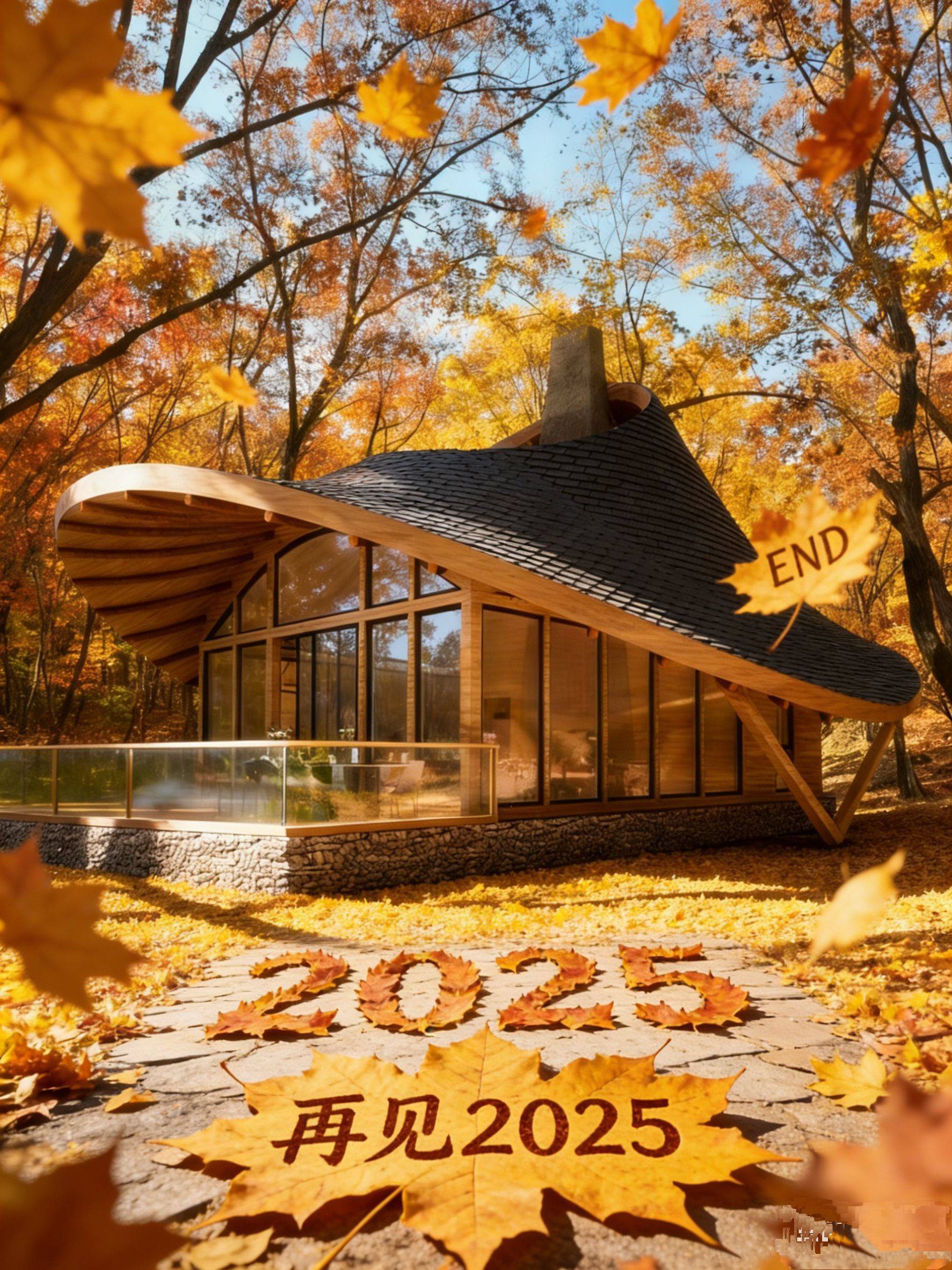  秋日小屋  度假 装配式建筑 
