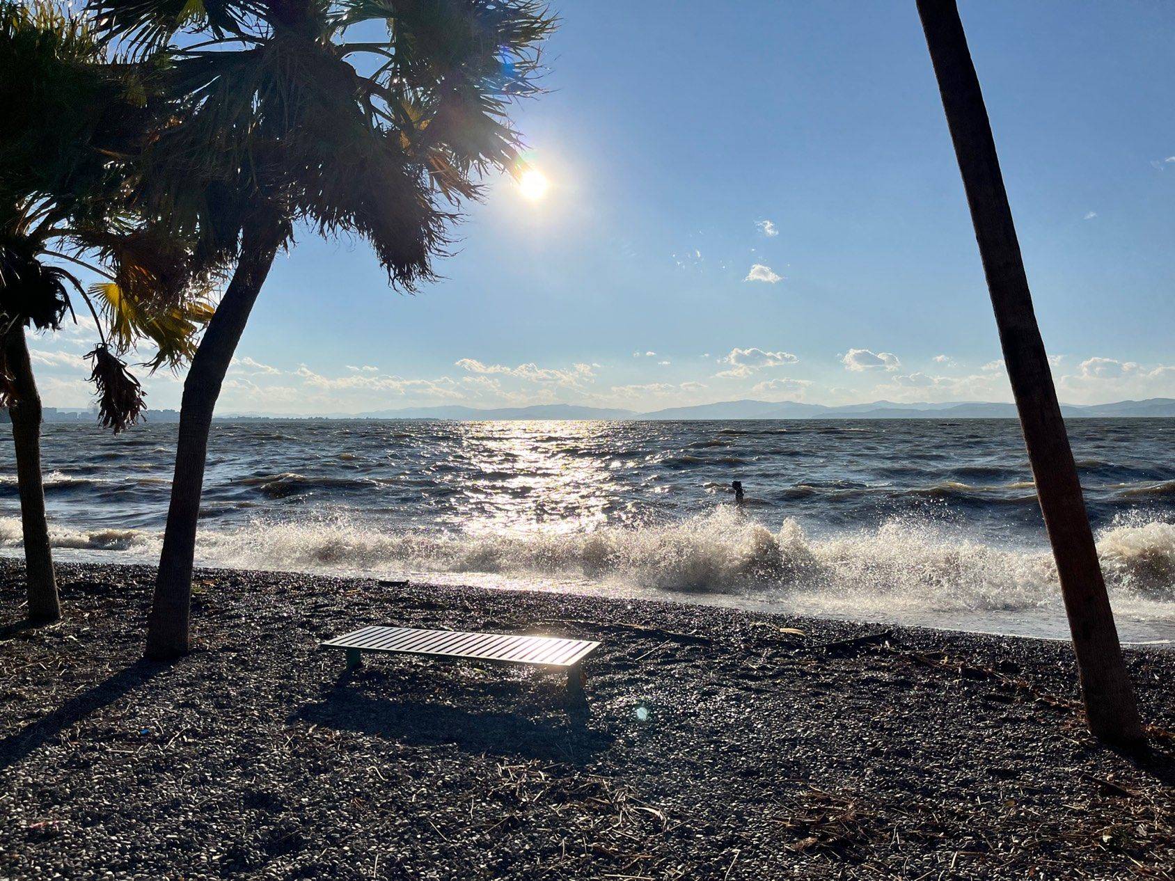 滇池湖畔日落_3