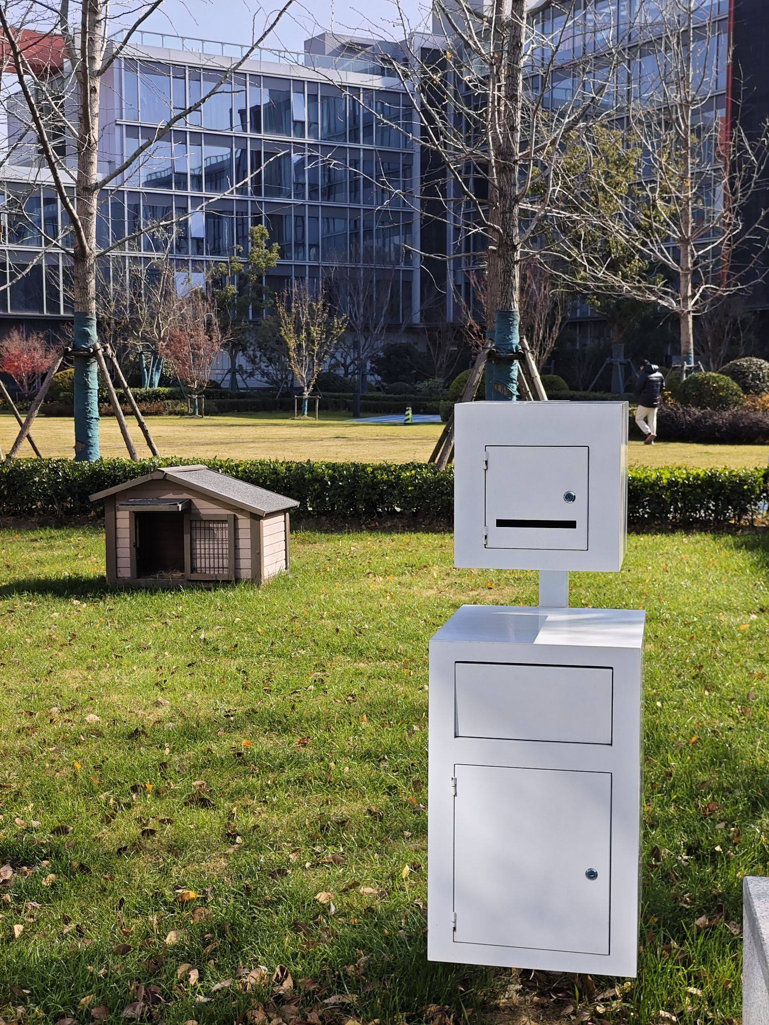 信箱 城市风光  公园一角  草地