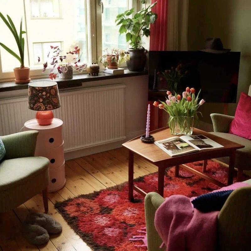 绿色墙面的氛围小家