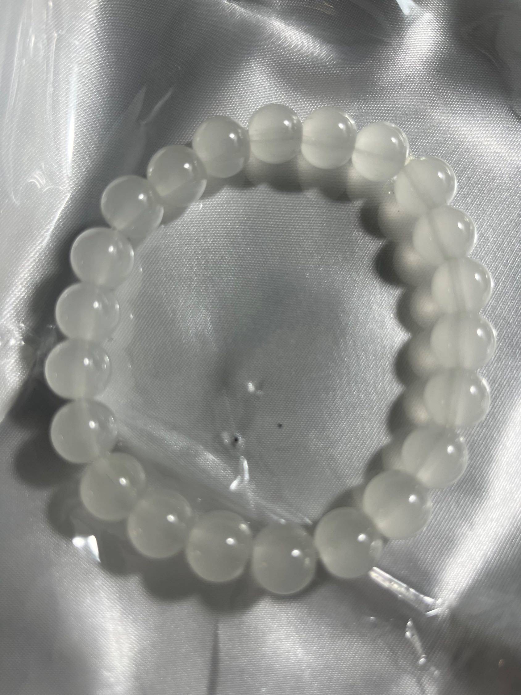 买一送一缅甸翡翠伴生矿 水沫子手串 20元_1