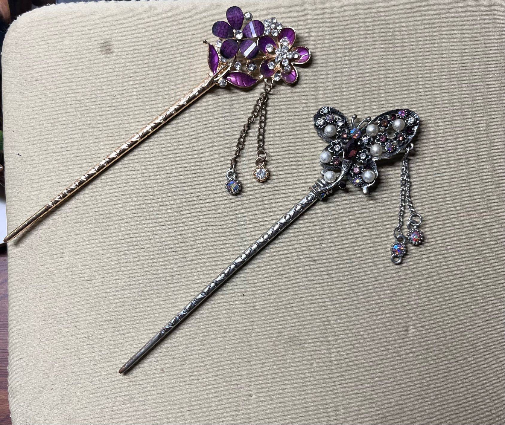 全新 步摇发簪2个，实体店购入9.9元