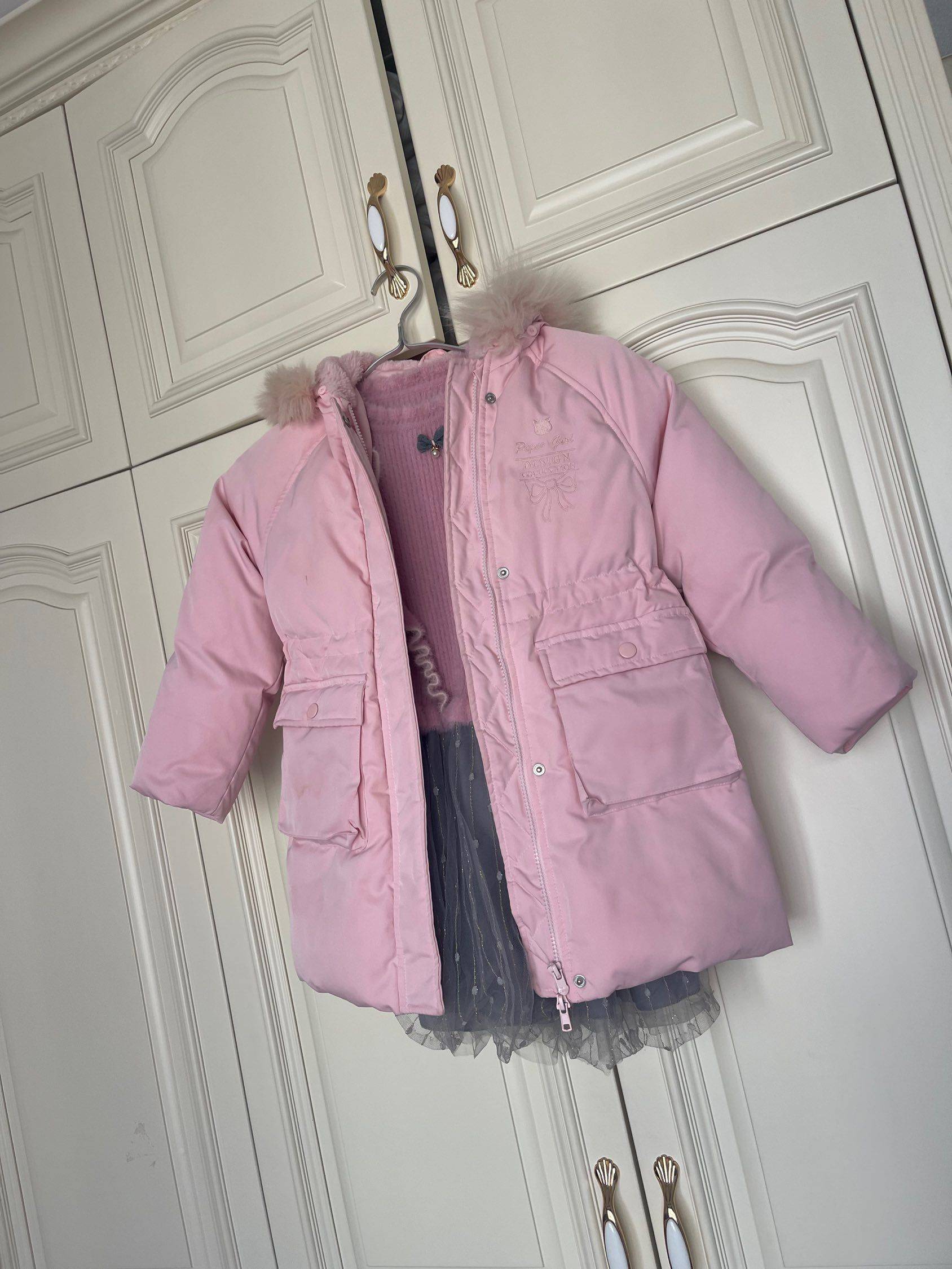 毛领保暖  小公主穿搭  冬日可爱_1