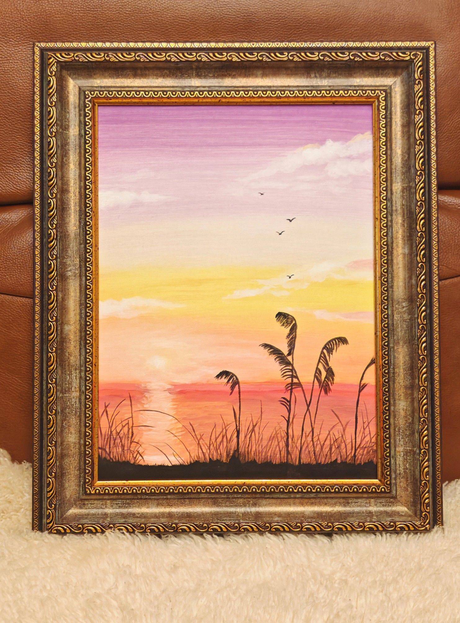 My own painting 我的原创油画: