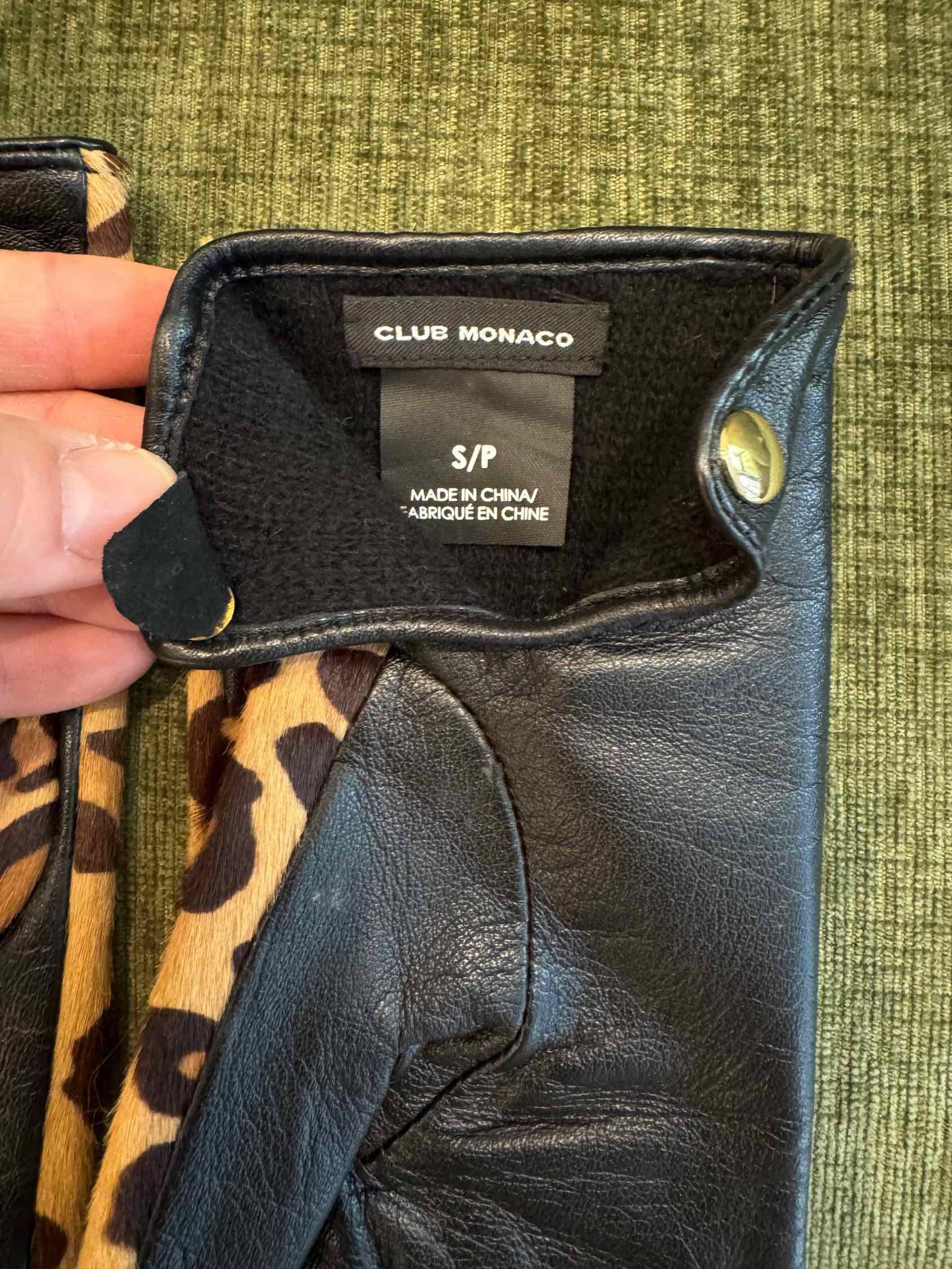 Club Monaco small size leather gloves_2