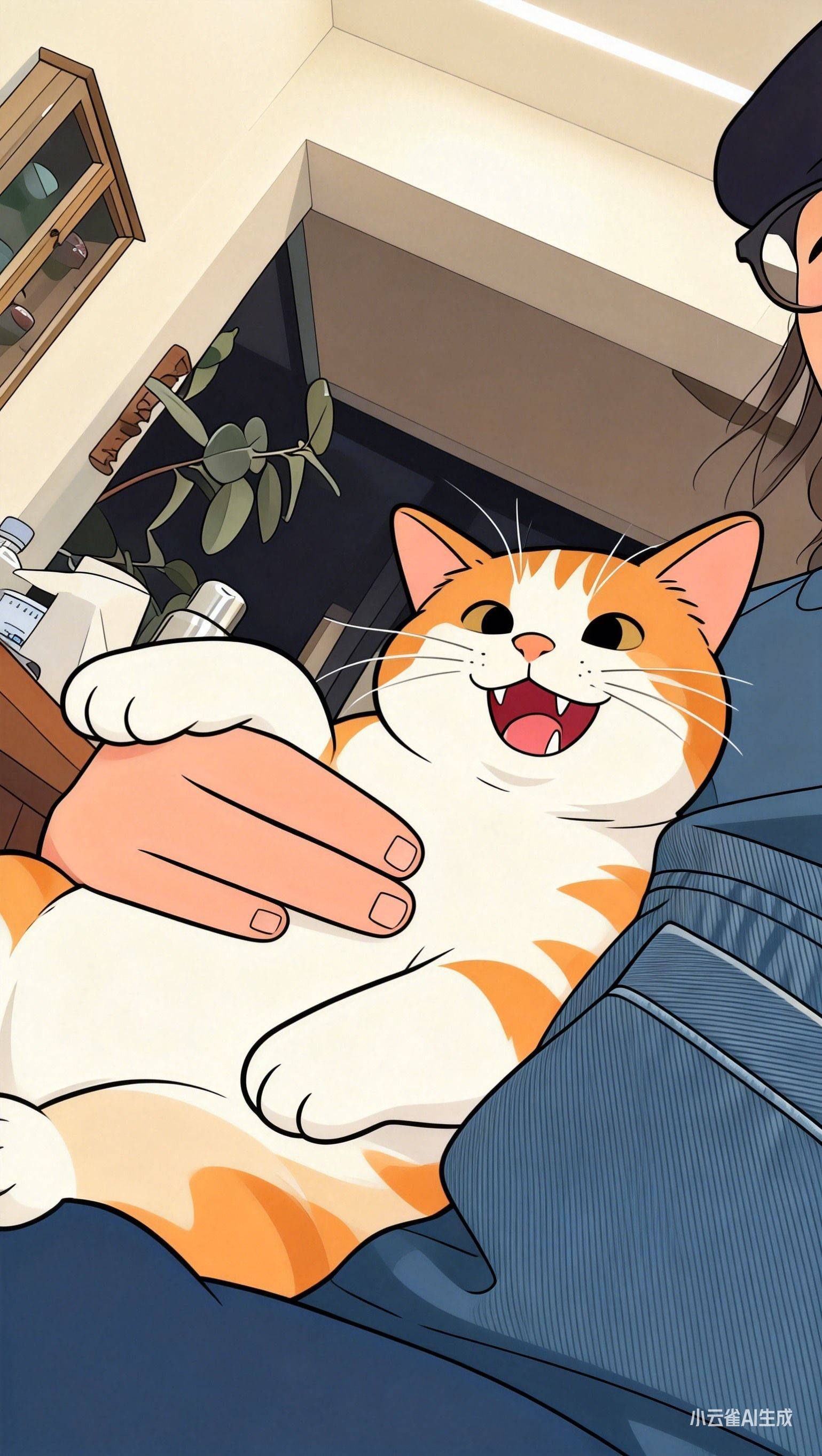 猫肥家润 宅家日常  猫咪  被撸