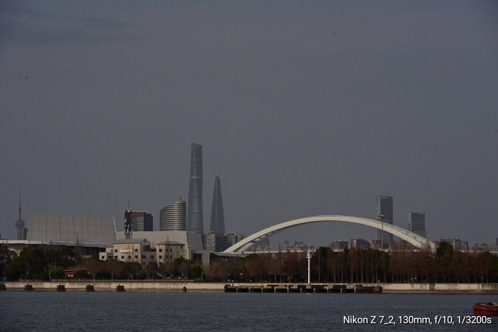  城市风光  大桥飞跨都市通勤  _1