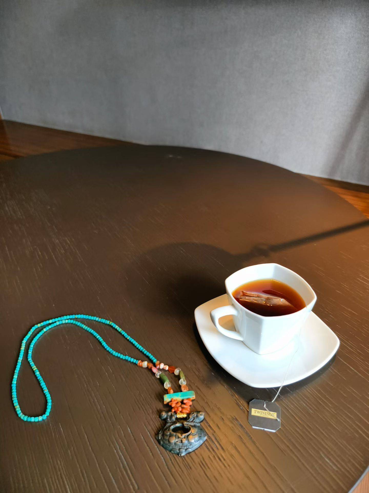 自己设计制作的老天铁经书扣项链_1