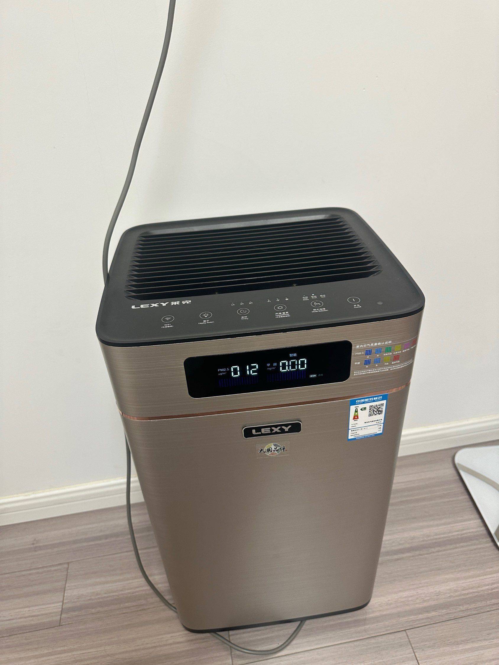 莱克空气净化器，净化空气还可以检测甲醛，