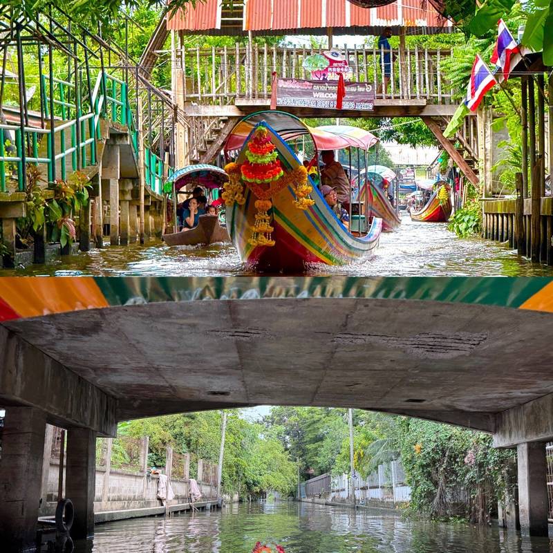 曼谷|闹市旁的隐秘水路,误入野生巨蜥地盘🦎_3