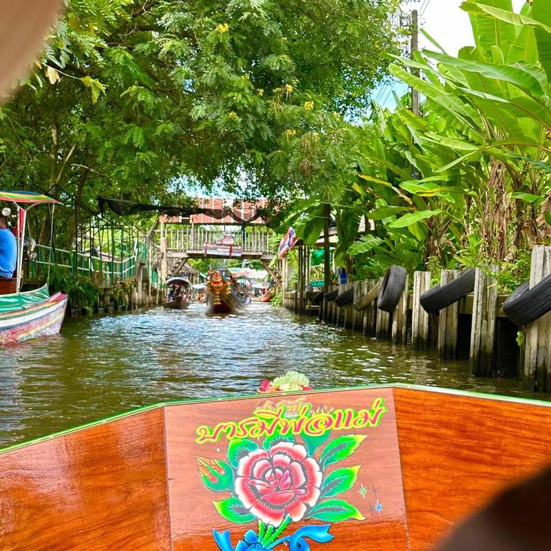 曼谷|闹市旁的隐秘水路,误入野生巨蜥地盘🦎_1