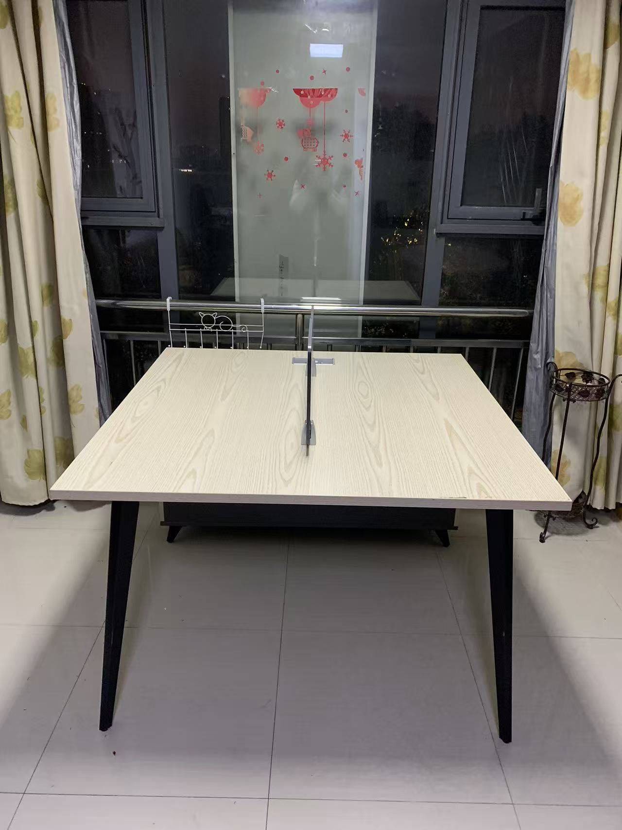 出双面办公桌，实木材质，结实耐用，桌面宽_2