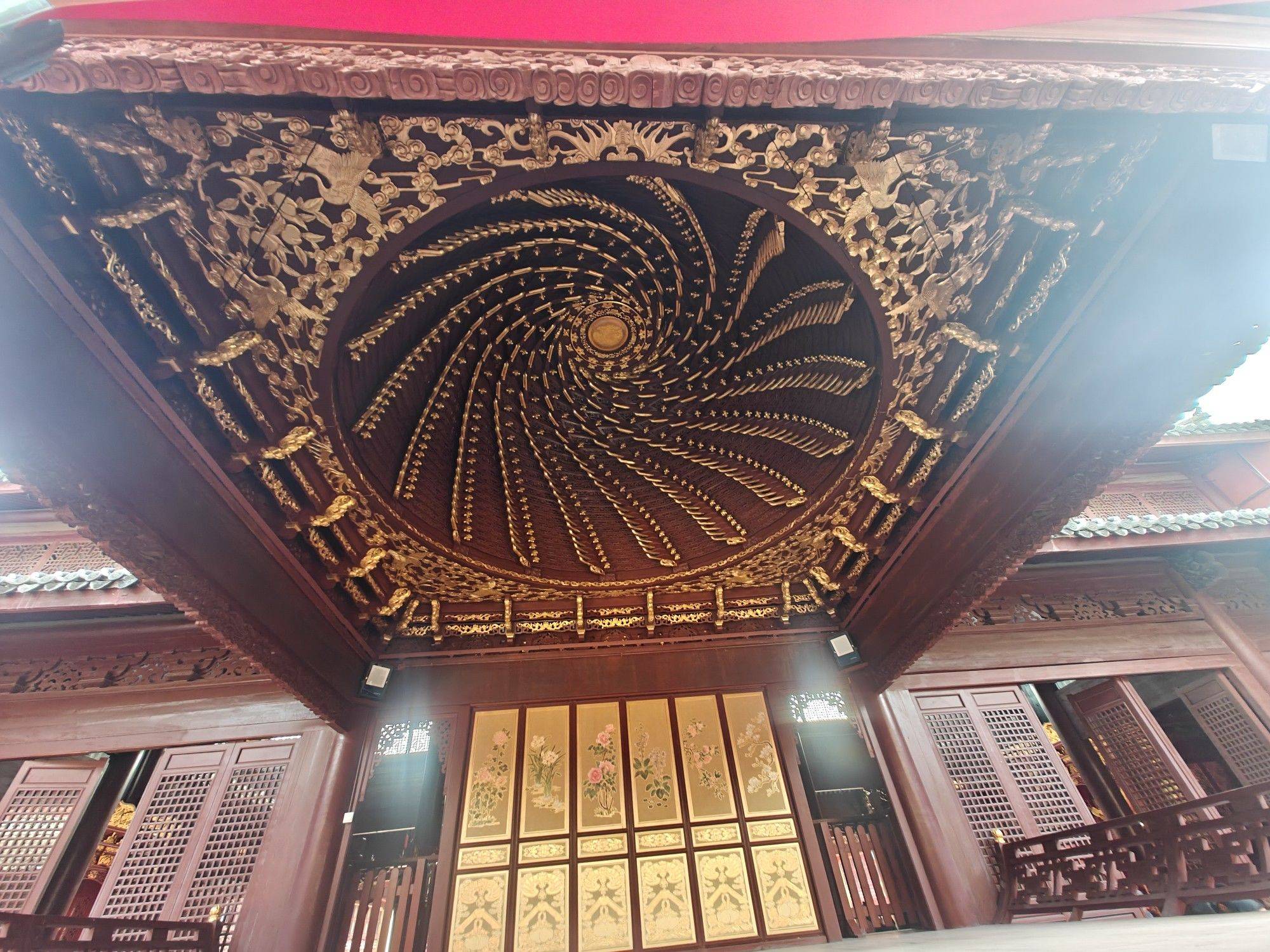  中古  古建筑  雕梁画栋  