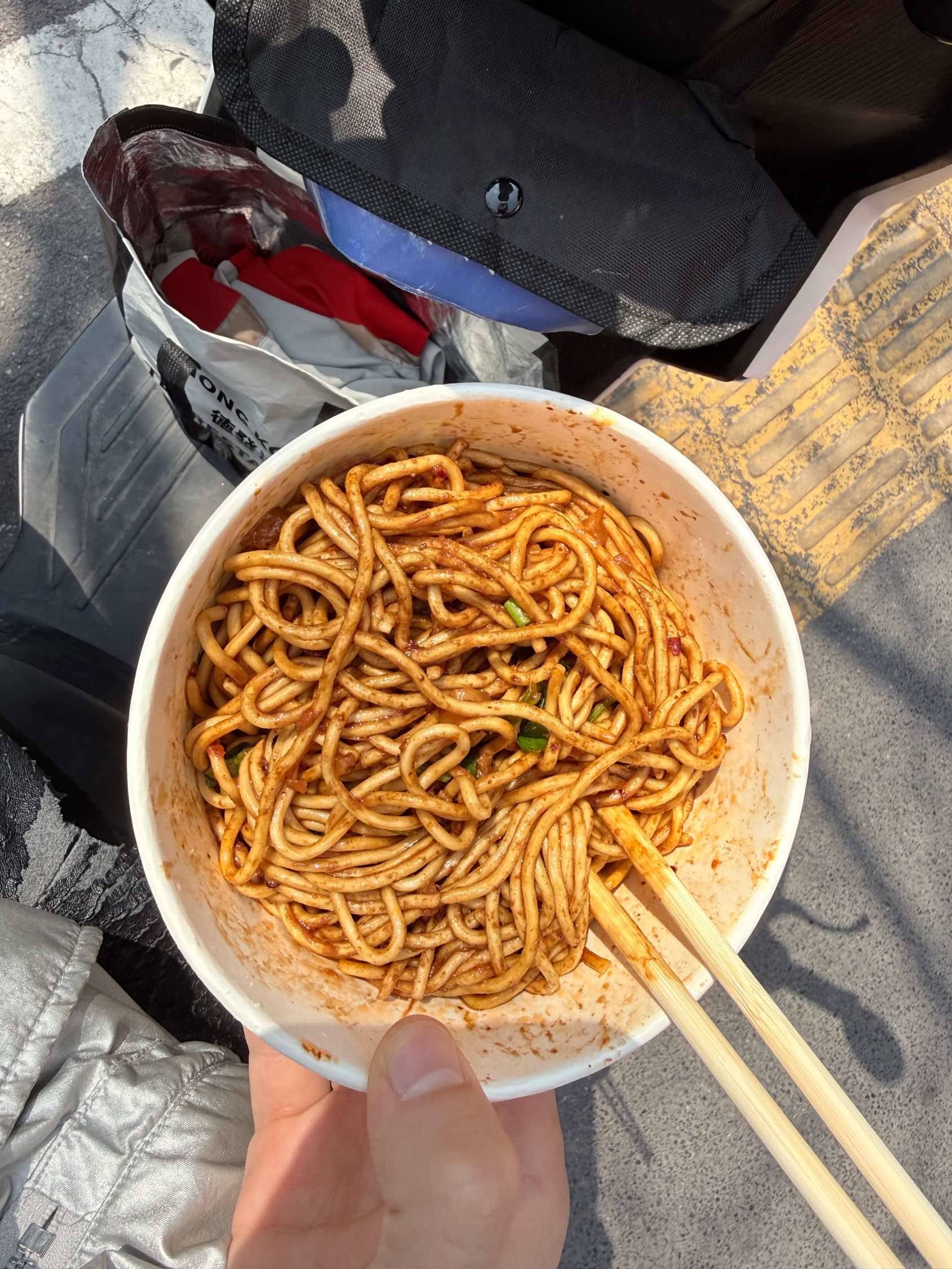 自己调配的热干面 干饭 