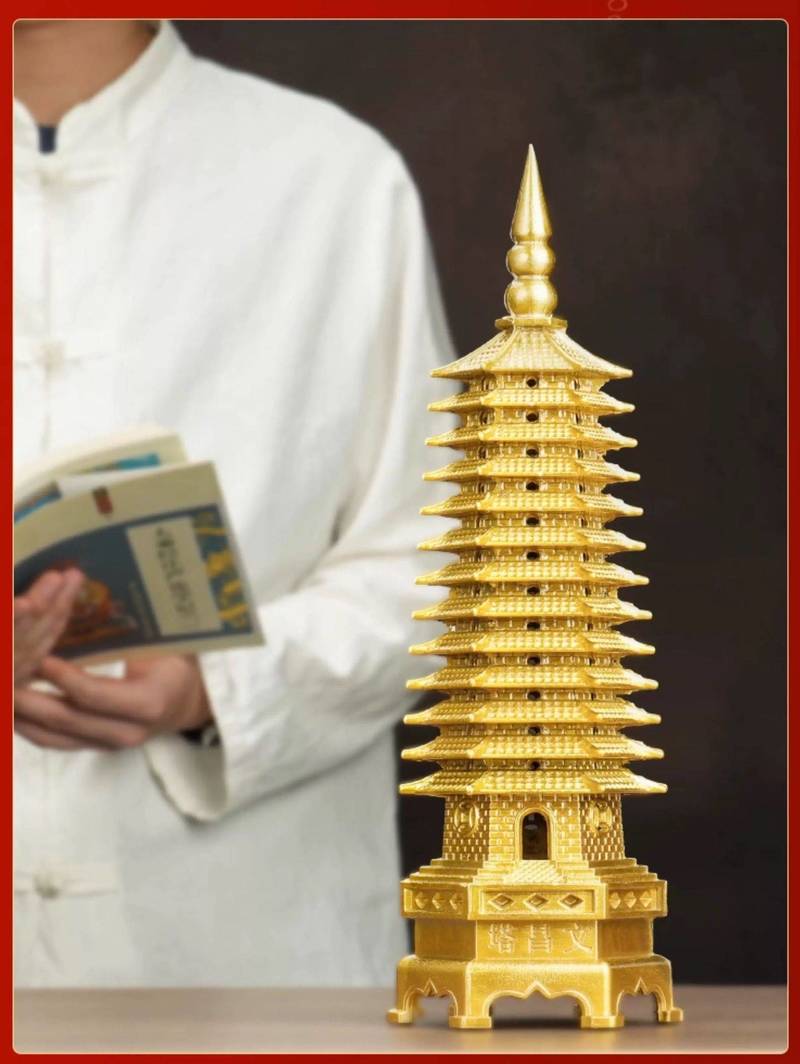 9层文昌塔纯铜打造,考试上岸专用品,真实有