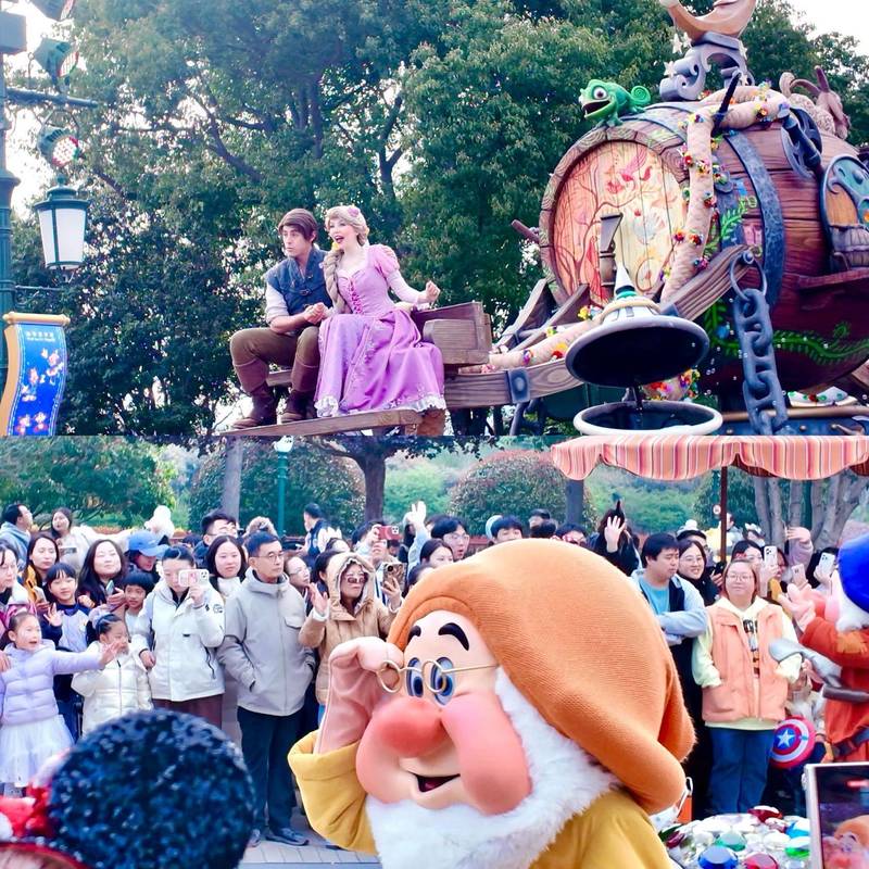 上海|迪士尼10周年花车巡游,快乐浓度超标🌈_4