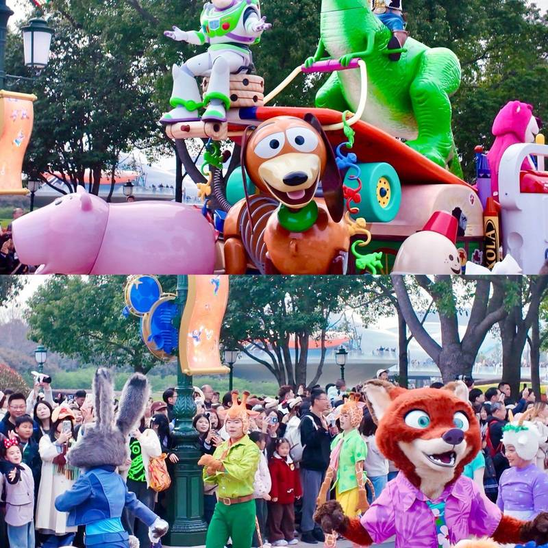 上海|迪士尼10周年花车巡游,快乐浓度超标🌈_1