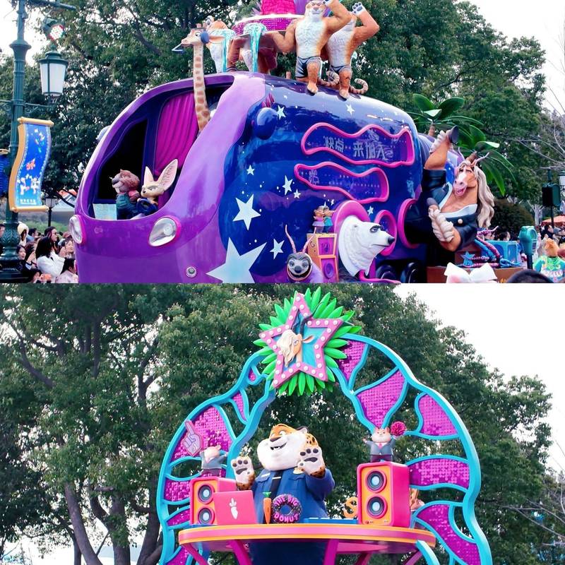 上海|迪士尼10周年花车巡游,快乐浓度超标🌈_2