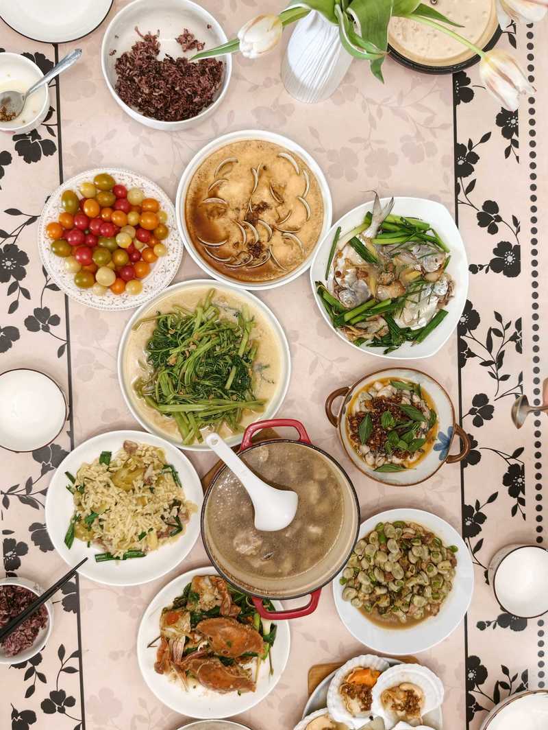 藏龙卧虎的客厅小伙伴,周末一起做饭~