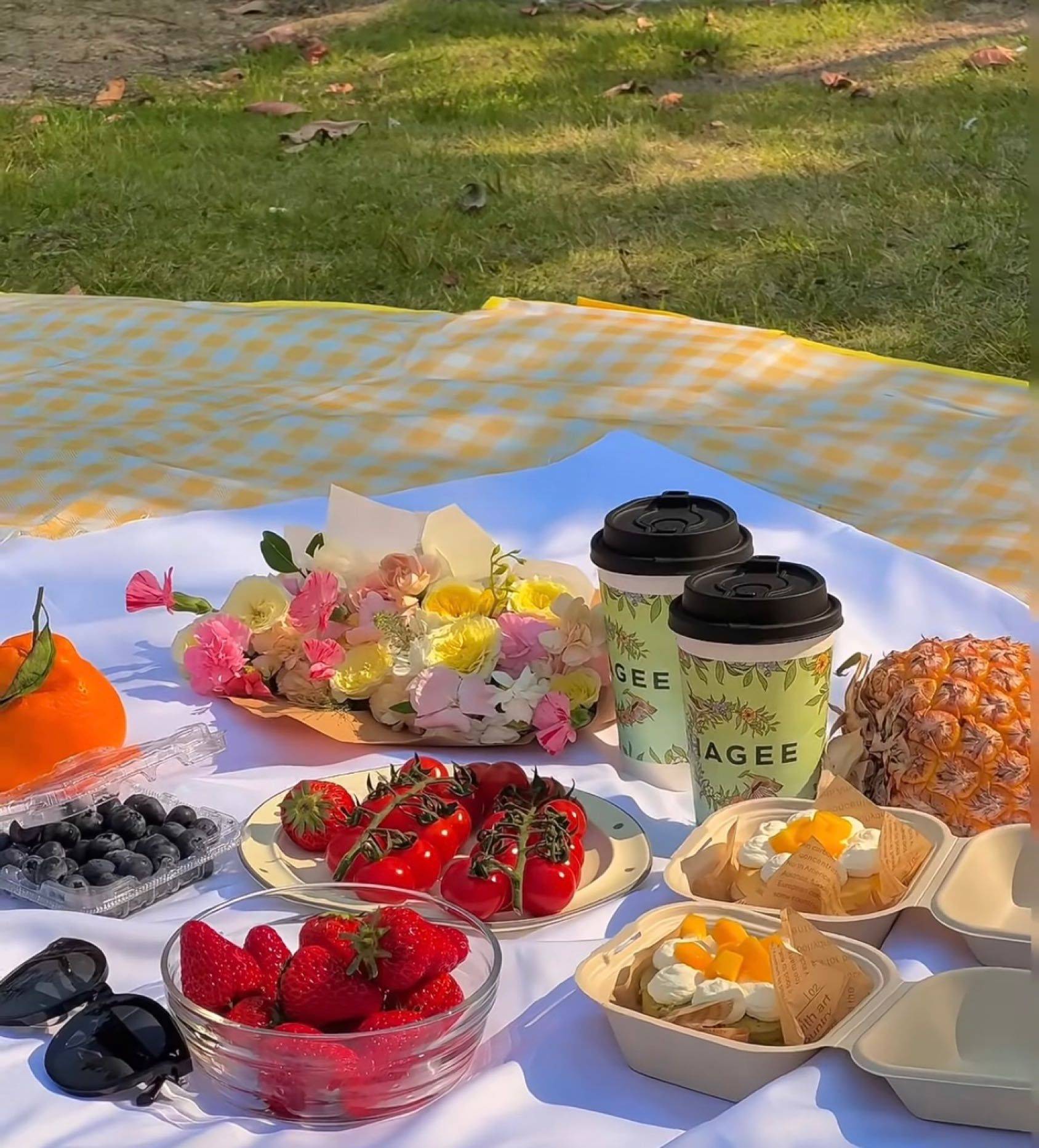 春天太适合野餐啦！