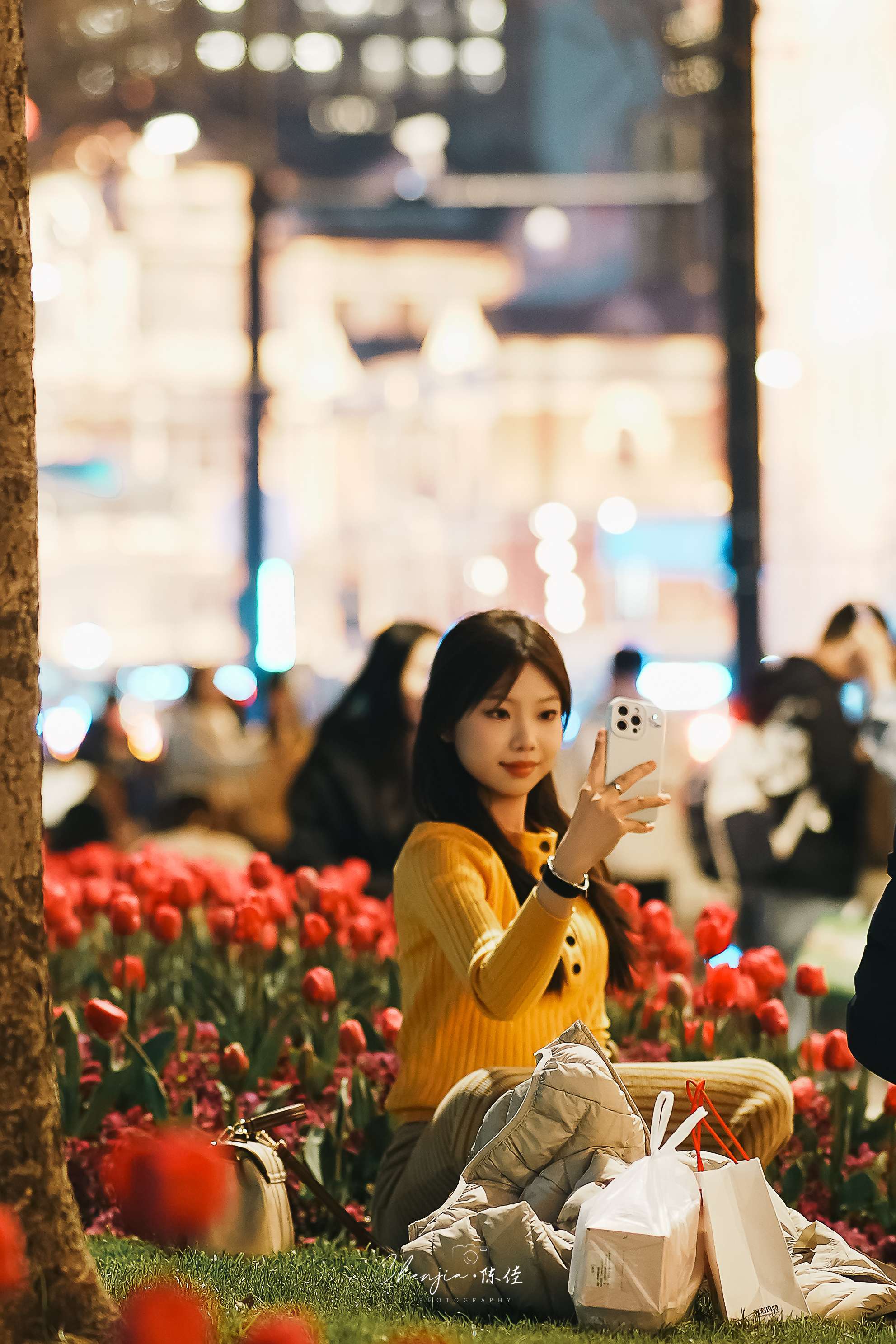 上海外滩郁金香开了_1