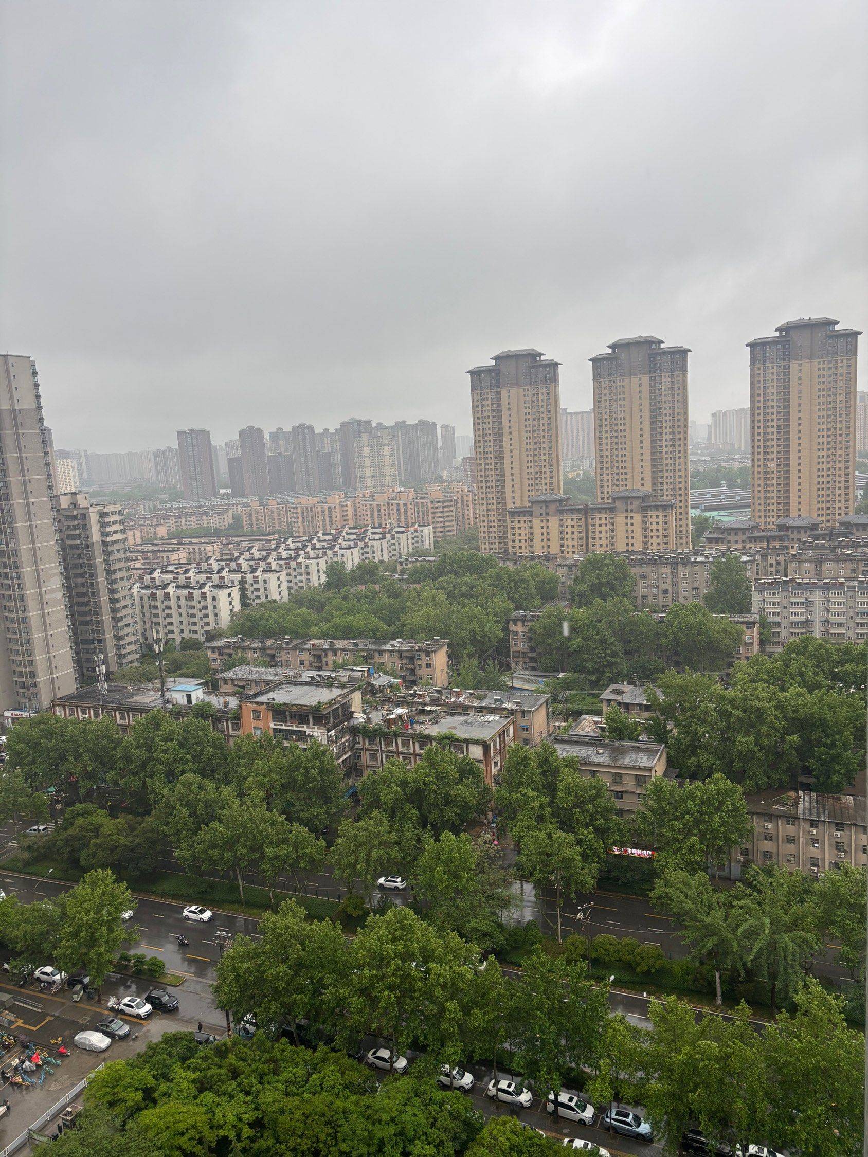西郊的雨天，氛围感很浓