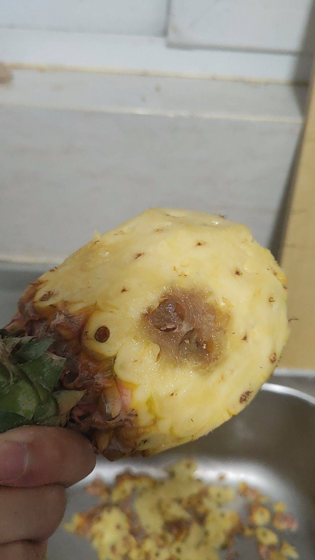 买到个烂菠萝