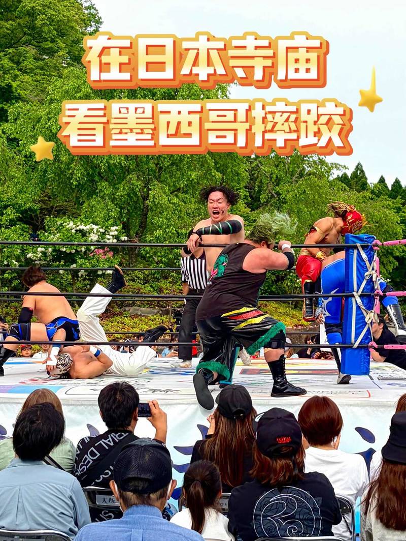 在寺庙看墨西哥摔跤是一种什么体验⁉️🤼